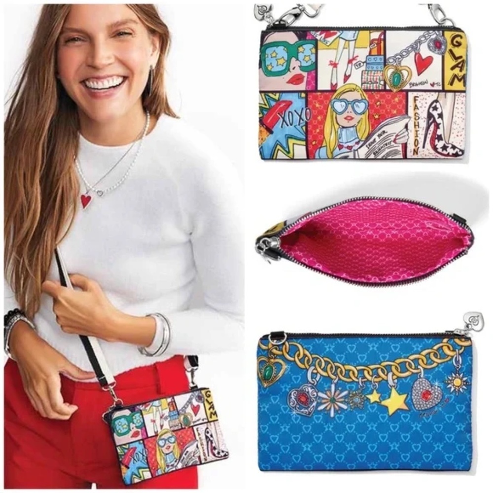BRIGHTON x TOM CLANCY Glam Girl Crossbody Pouch NWT